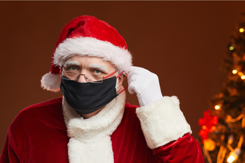 Santa in PPE - Covid Christmas, SPARK Epos